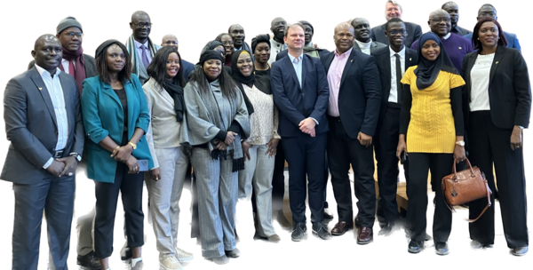 Delegation aus dem Senegal an der Universität in Speyer