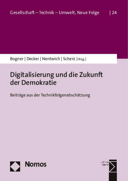 Florian Hoffmann: "Demokratiefolgenabschätzung". Die Zukunft der Demokratie in der Technikfolgenabschätzung"